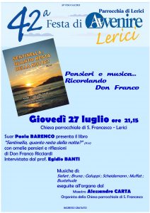 Pensieri e musica... Ricordando Don Franco @ Chiesa Parrocchiale S. Francesco | Lerici | Liguria | Italia