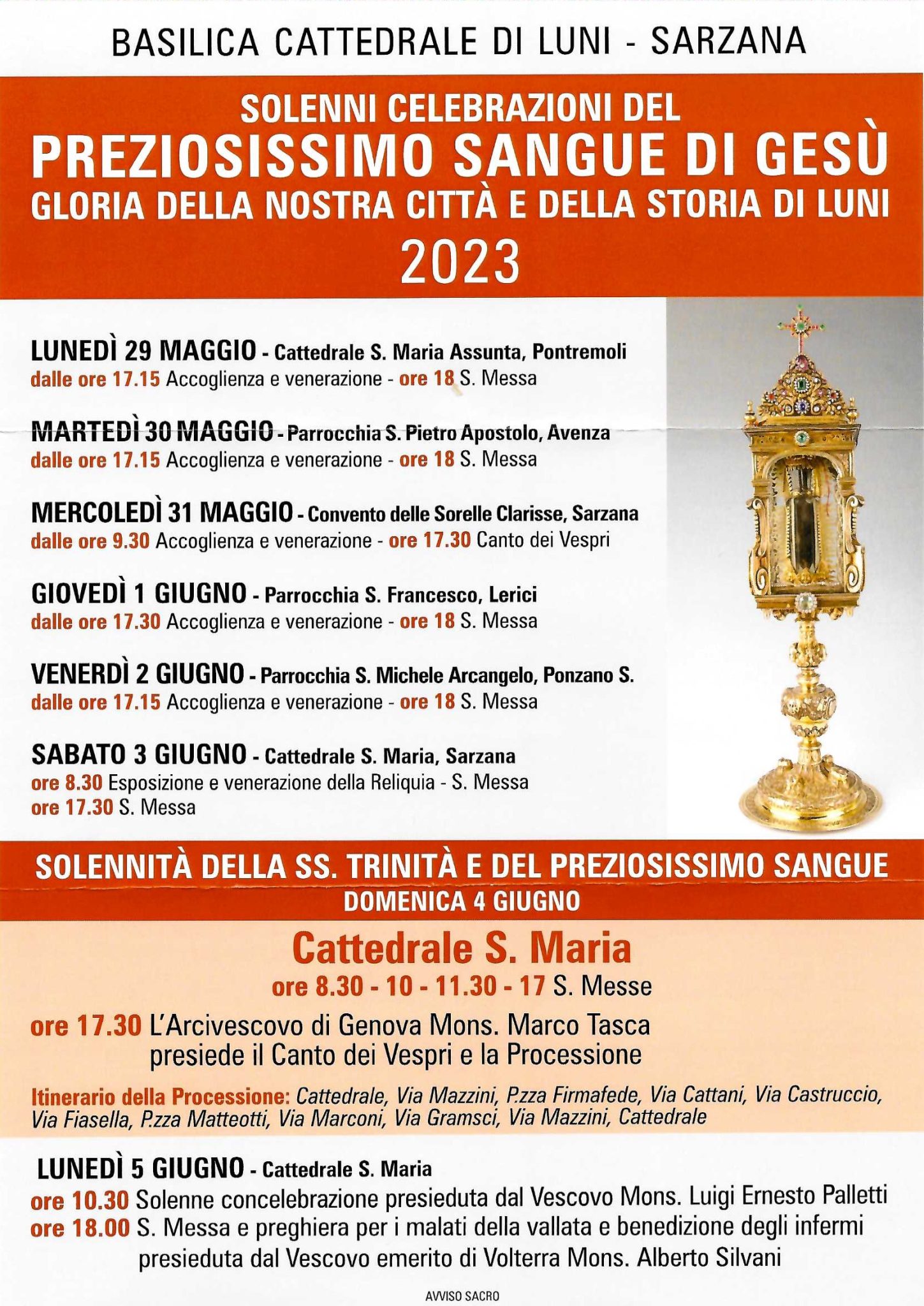 SOLENNI CELEBRAZIONI DEL PREZIOSISSIMO SANGUE DI GESÙ – 2023 | Diocesi ...